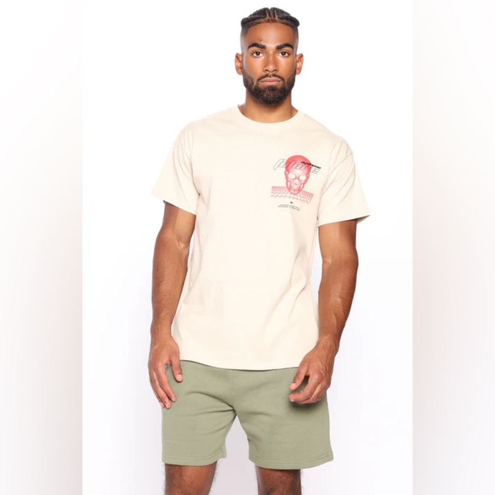 Cream Graphic T-Shirt